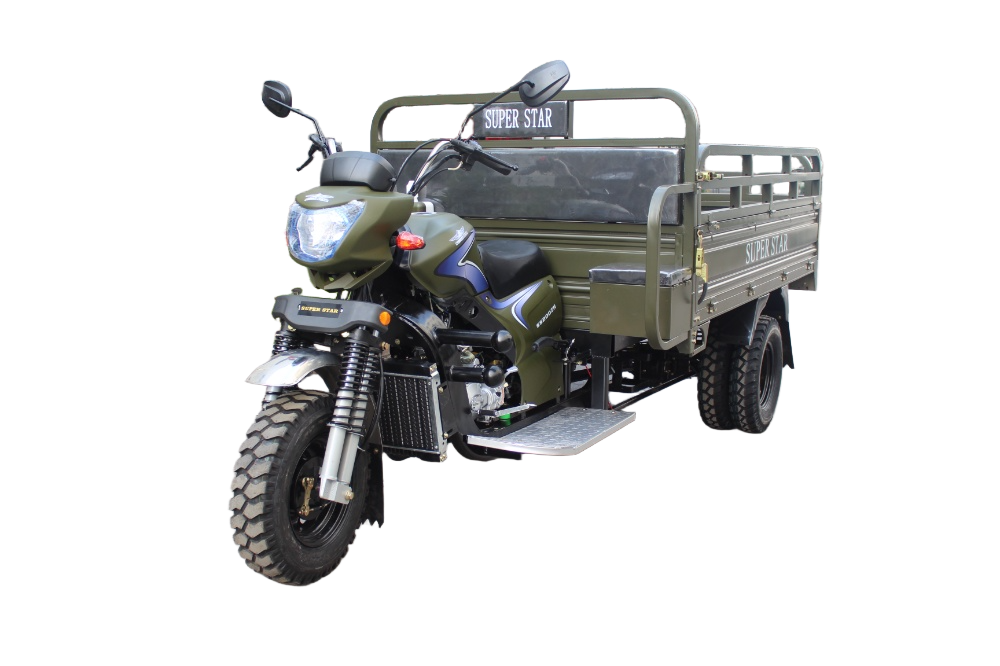 Heavy duty gasoline cargo tricycle