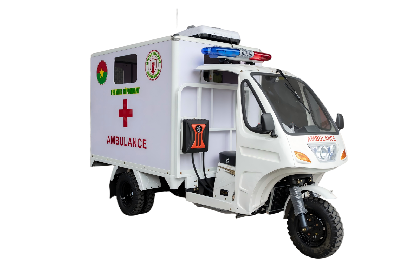 200cc gasoline ambulance three wheel motorcycle for sale