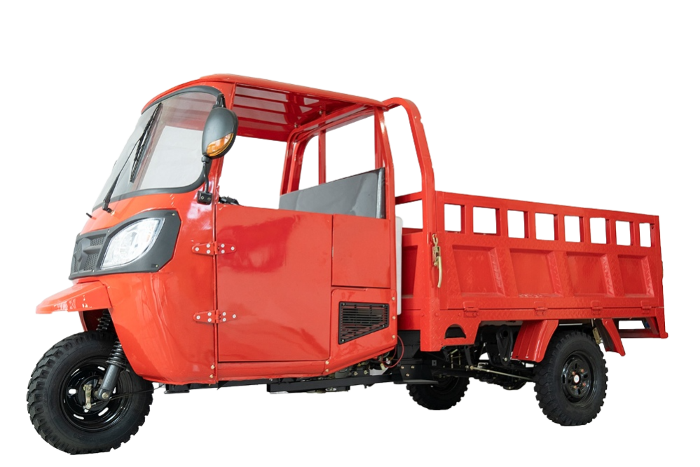 200cc high quality gasoline cargo three wheel with cab