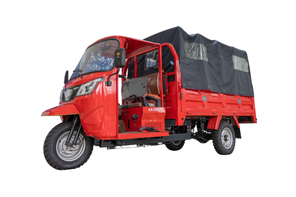 hot sale 200cc high quality gasoline cargo tricycle with cab for sale